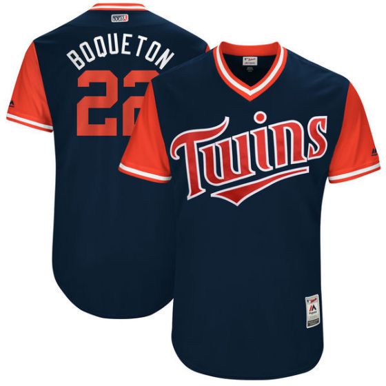 Men Minnesota Twins #22 Boqueton Blue New Rush Limited MLB Jerseys